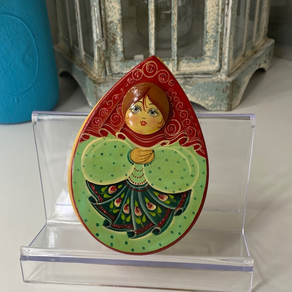 Matryoshka Doll Style trinket box NWOT